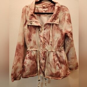 Maurices Blush Tie-Dye Utility Jacket